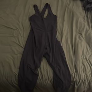 criss cross back workout onesie